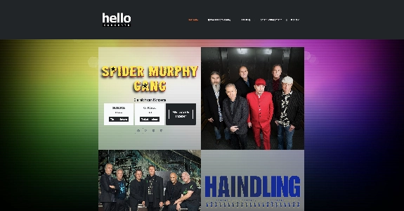 helloconcerts.de Konzertagentur - scinet - Web Agency in Augsburg